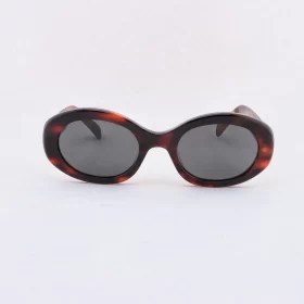 Oval Cat Eye Small Frame Sunglasses Tortoiseshell