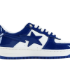 A Bathing Ape Bape Sta Patent Leather White Blue REPS