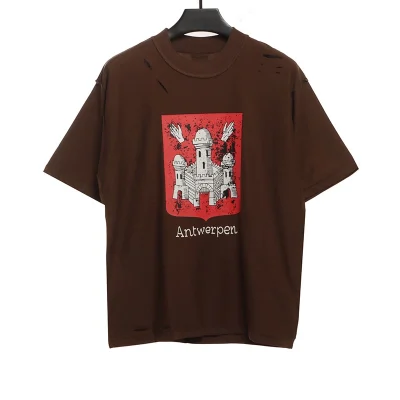 Balenciaga Anti-Auto-Löcher und Risse T-Shirt Reps