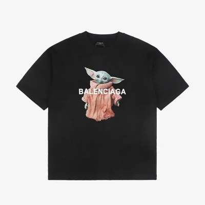 Balenciaga Baby-Yoda-Aufdruck T-Shirt Reps