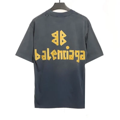Balenciaga Bandtyp-Logo T-Shirt Reps