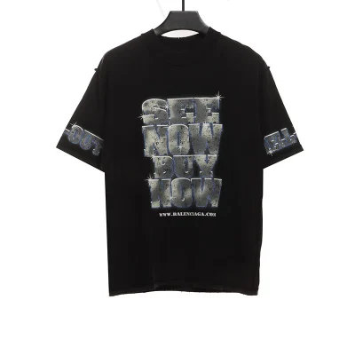 Balenciaga Distressed Snbn Inside-Out T-Shirt Reps