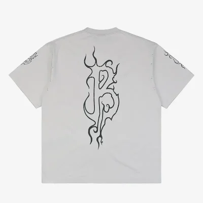 Balenciaga Strichbuchstabendruck T-Shirt Reps