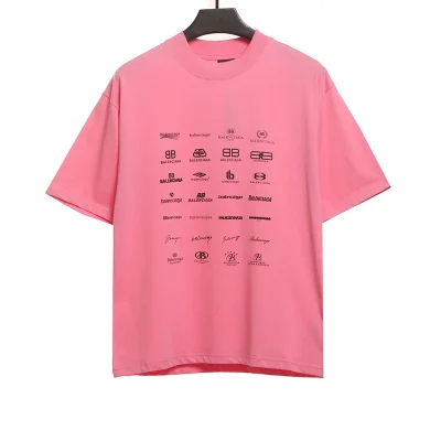 Balenciaga Voller klassischer Logos T-Shirt Reps