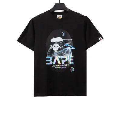 BAPE Mond-Affenkopf-Druck T-Shirt