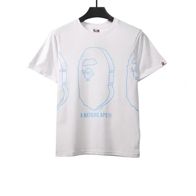BAPE Solider Affenkopf-Druck T-Shirt