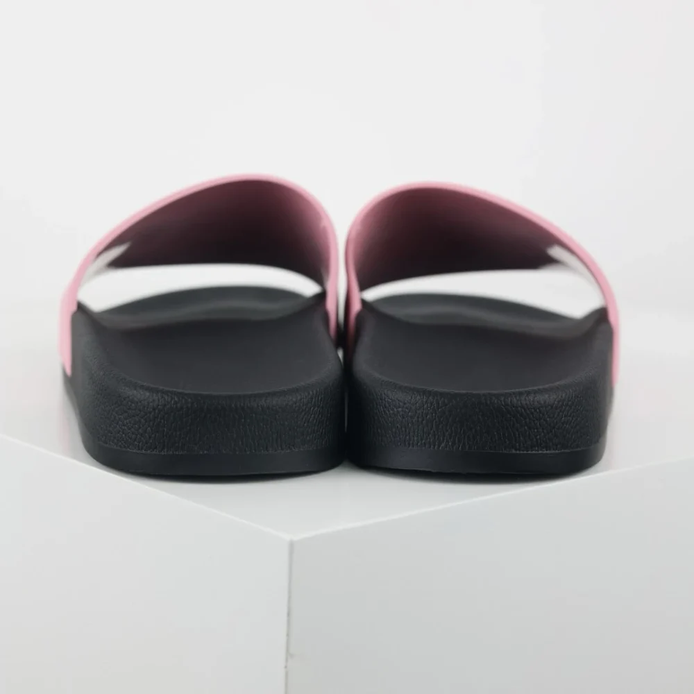 Balenciaga Flip-Flops mit Logo-Print Pink und Schwarz