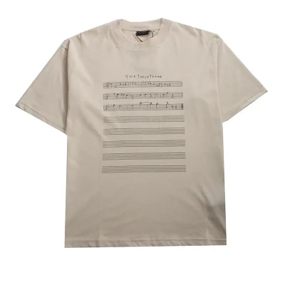 Balenciaga Musiknoten-Print T-Shirt Reps