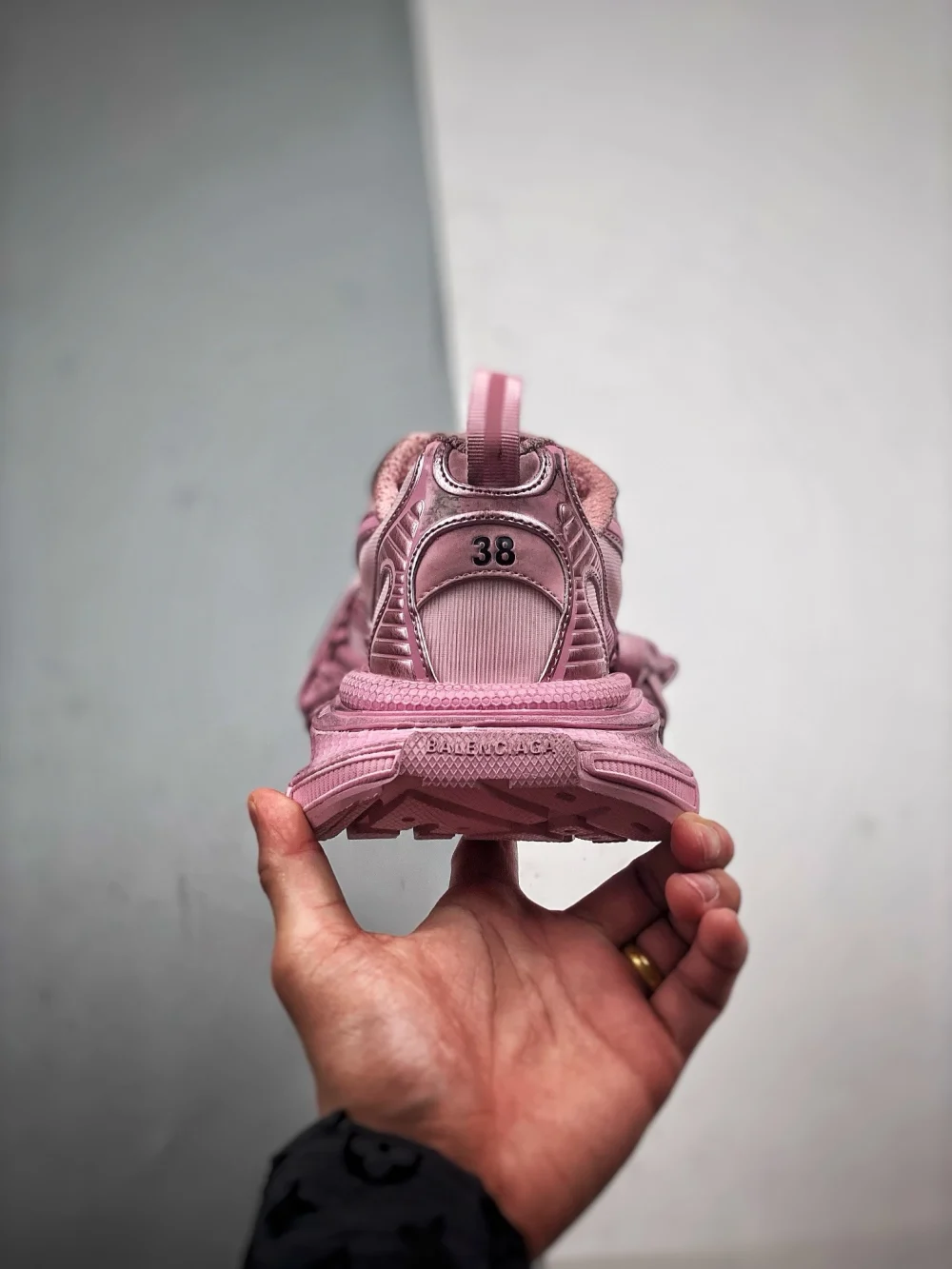 Balenciaga 3XL in Pink Lace-Up Sneakers Reps