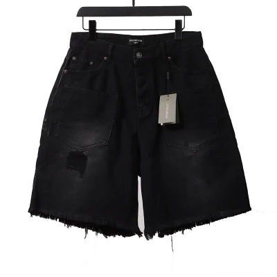Balenciaga Denim-Shorts mit umgekehrter Tasche