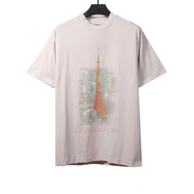 Balenciaga Nachtansicht des Tokyo Tower T-Shirt