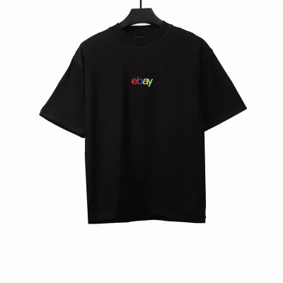 Balenciaga eBay-Stickerei mit Co-Branding T-Shirt