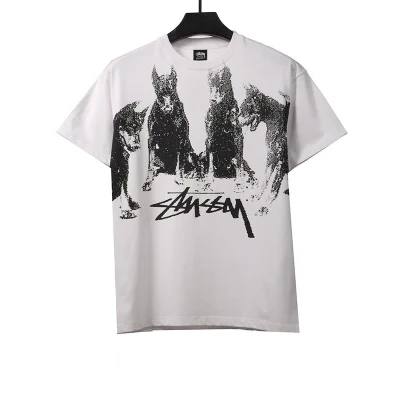 Stussy Dobermann-Druck T-Shirt