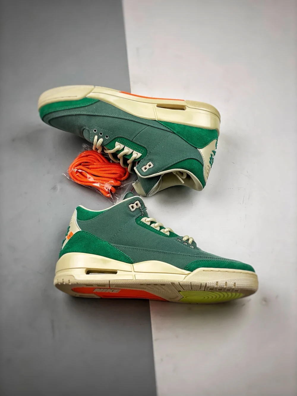 Air Jordan 3 Retro SP Nina Abney Bicoastal Grün Top-Version