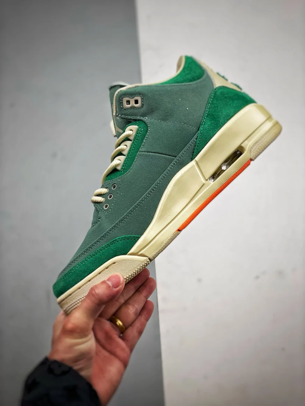 Air Jordan 3 Retro SP Nina Abney Bicoastal Grün Top-Version