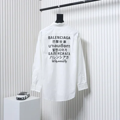 Balenciaga Mehrsprachiges bedrucktes Hemd