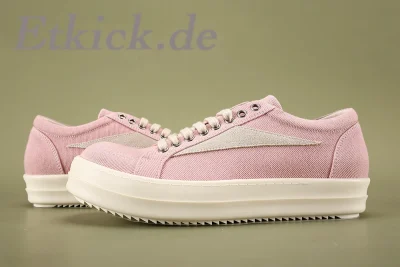 Rick Owens DRKSHDW EDFU Vintage-Sneaker Verwaschenes Pink Pearl Milk