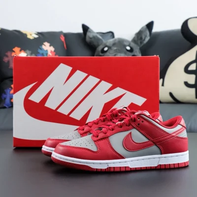 Dunk Low Retro Mittelgrau Varsity Rot Replica