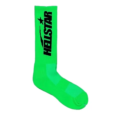 Socken mit Hellstar-Logo Neongrün