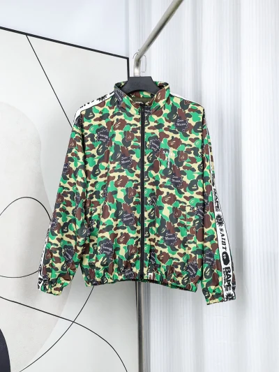 BAPE X Saint Michael Ribbon-Tarnjacke