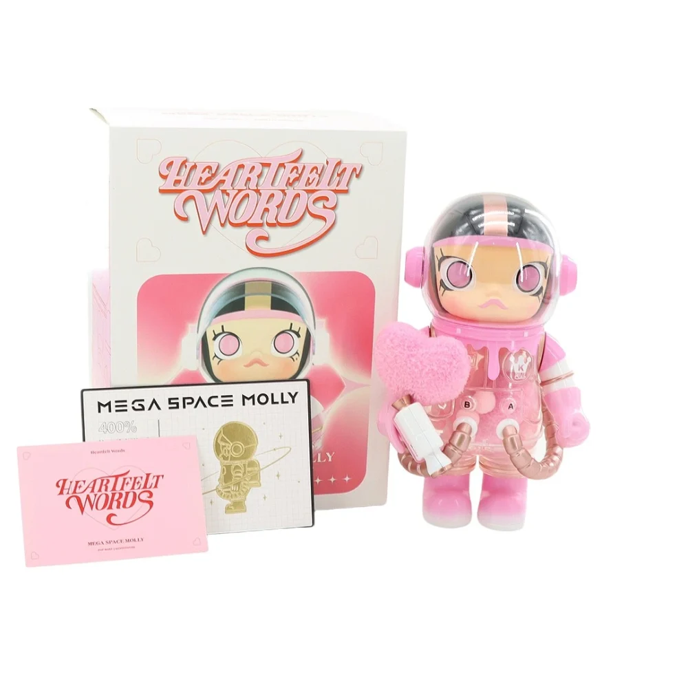 Bubble Mart MEGA-Serie Xinyu trendige Puppe 400 % Rosa