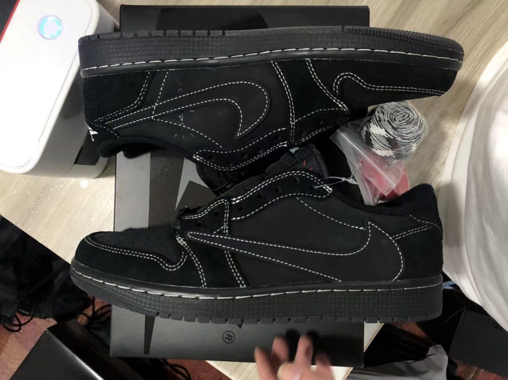 Jordan 1 Low Travis Scott Schwarzes Phantom Sonderangebot