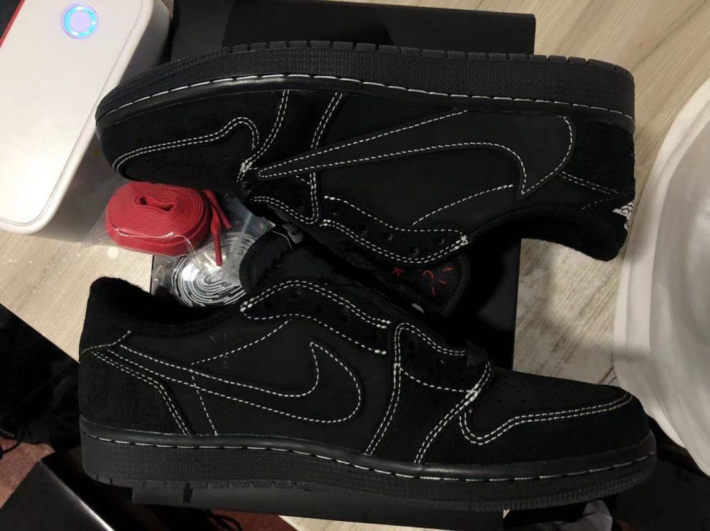 Jordan 1 Low Travis Scott Schwarzes Phantom Sonderangebot