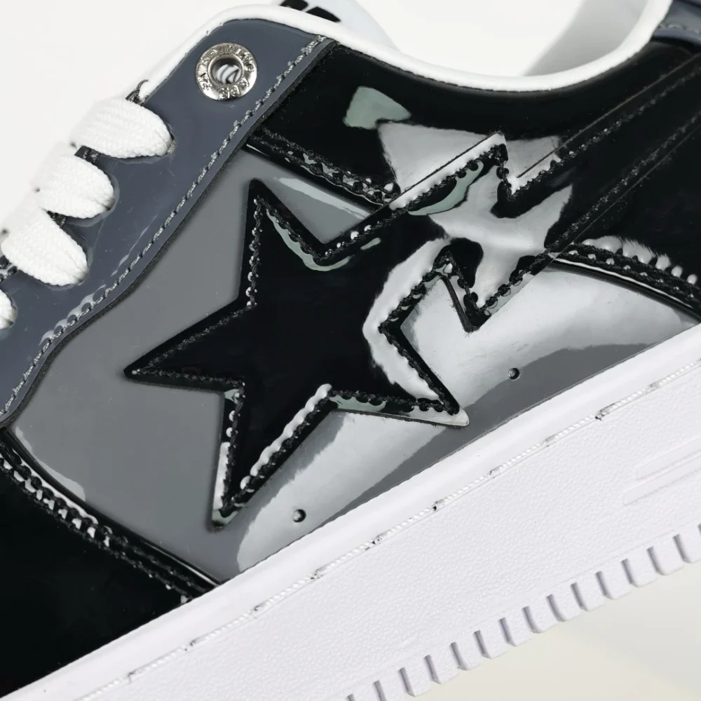 A BATHING APE STA Fashion Sneakers Schwarz und Grau – Bild 8