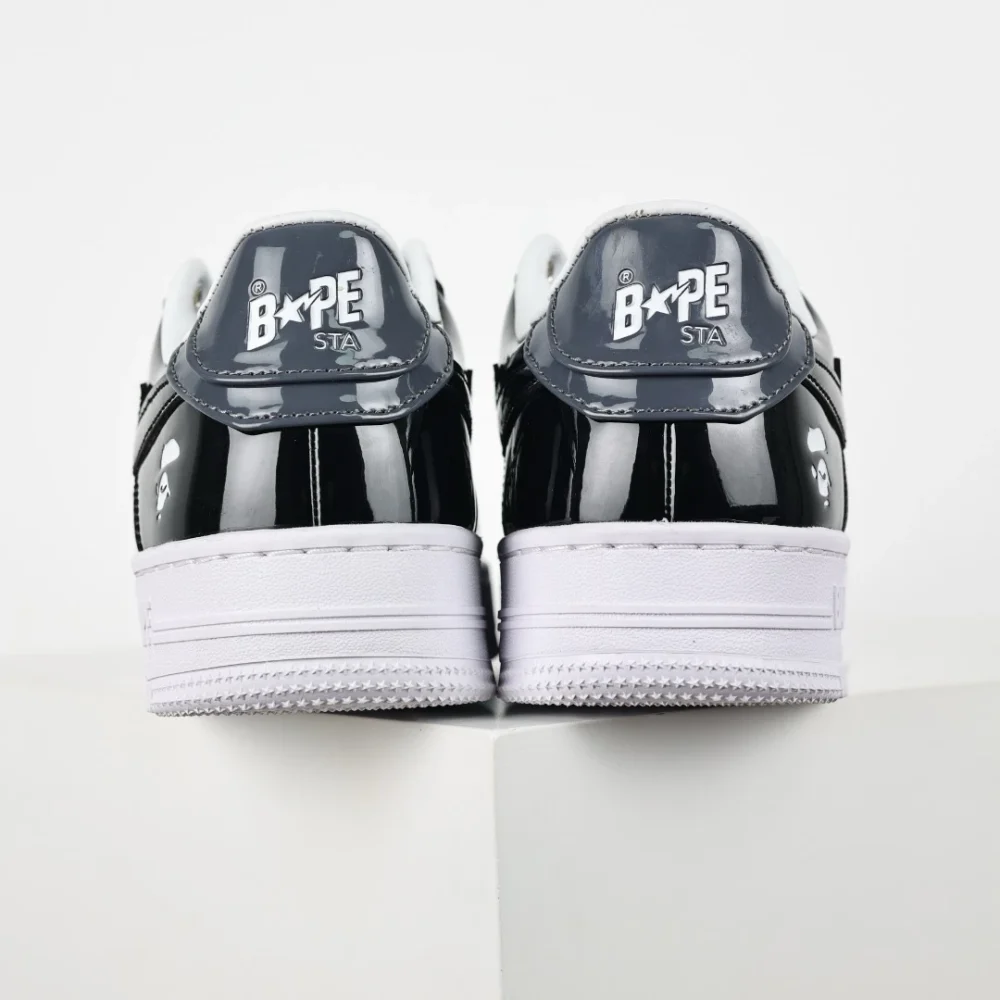 A BATHING APE STA Fashion Sneakers Schwarz und Grau – Bild 6