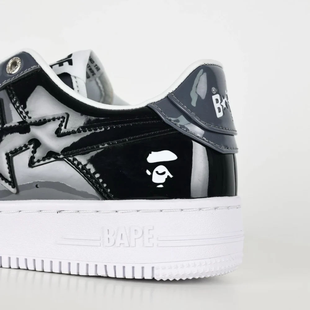 A BATHING APE STA Fashion Sneakers Schwarz und Grau – Bild 9