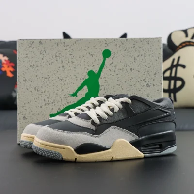 Air Jordan Remastered Low-Top Retro-Basketballschuhe Grau