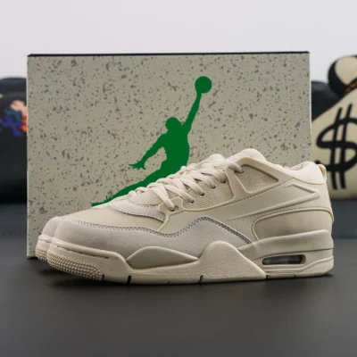 Air Jordan Remastered Low-Top-Retro-Basketballschuhe Off-White Reps