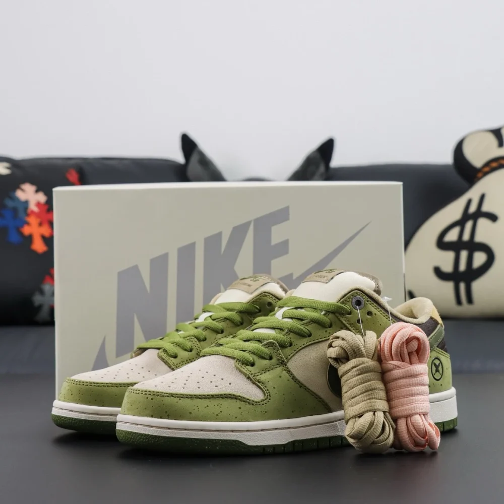 Horigome x Dunk Low SB 'Asparagus' Top-Sneaker