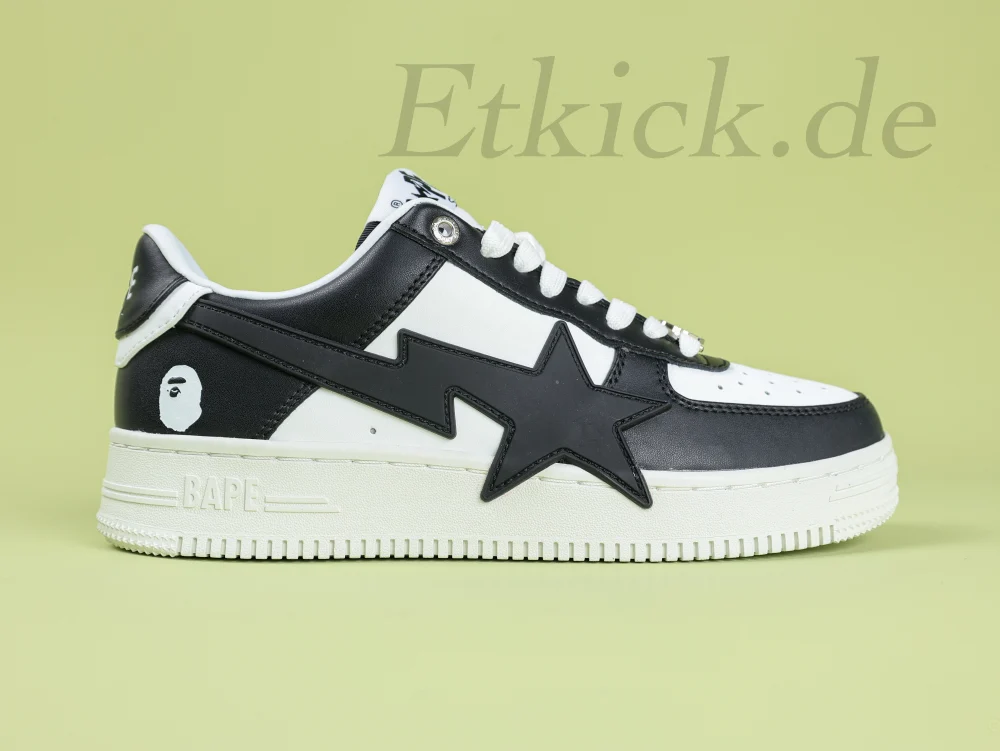 Top Bapesta #4 M1 ‘Black’ Matter Leahter Rep