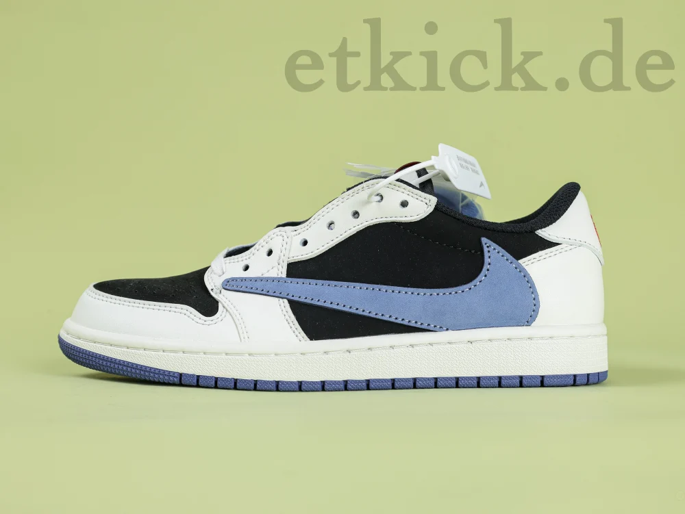 Travis Scott x Air Jordan 1 Low White Blue Vergünstigte Version – Bild 2