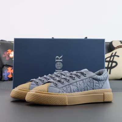 Capsule Schnür-Sneakers mit runder Spitze Blau