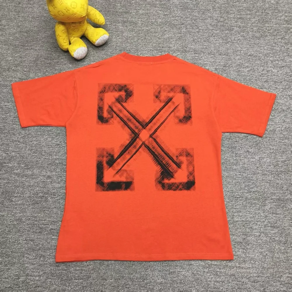 OW neu bedruckt Kurzarm orange