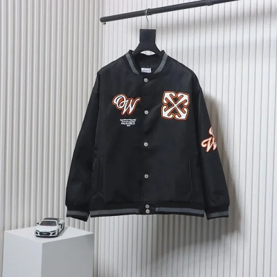 Off-White Golf Capsule Baseballjacke mit Pfeillogo