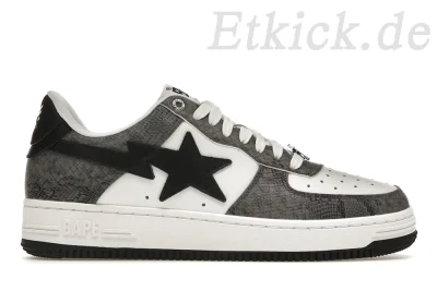 Top A Bathing Ape Bape Sta Snakeskin Schwarze Replik