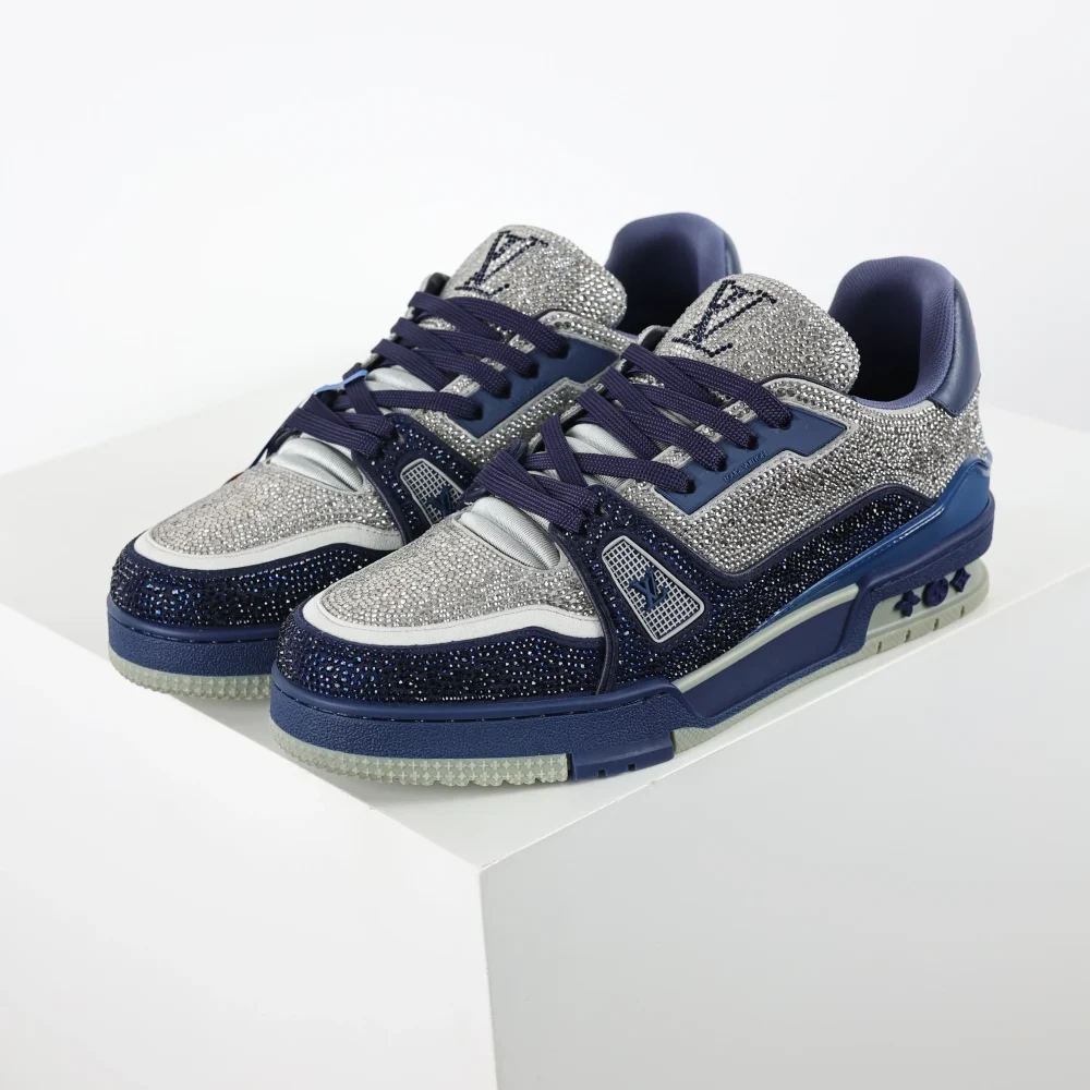 Trainer Marine Grey Crystal Herren Top Reps