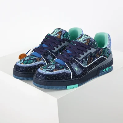 Trainer Marineblaues Kristallblau Top Reps