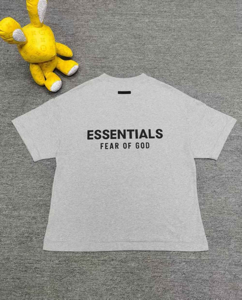 FEAR OF GOD ESSENTIALS Jersey-T-Shirt mit Rundhalsausschnitt Grau