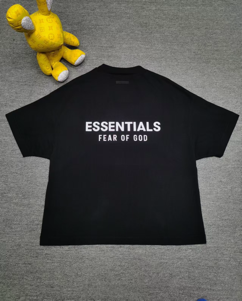 FEAR OF GOD ESSENTIALS Jersey-T-Shirt mit Rundhalsausschnitt schwarz