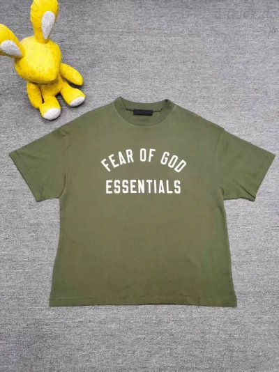 Fear of God Essentials Jersey Crewneck Tee 'Hellgrün'