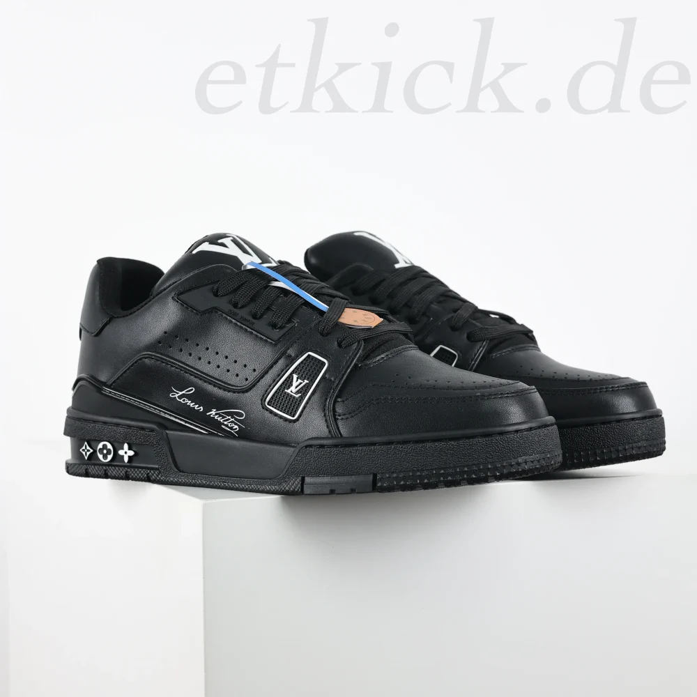 Trainer #54 Sneaker Aus Schwarzer Wolle Rep – Bild 4