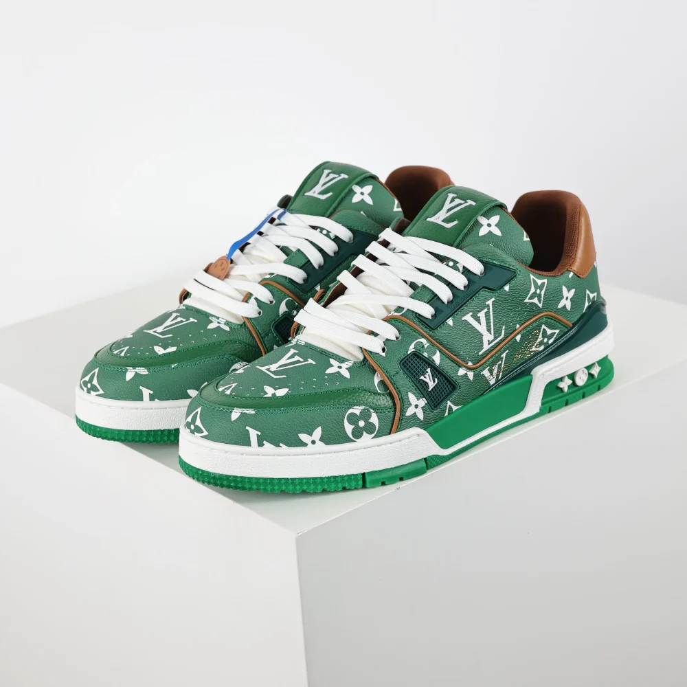 Trainer Green Monogram Low Skateboardschuhe