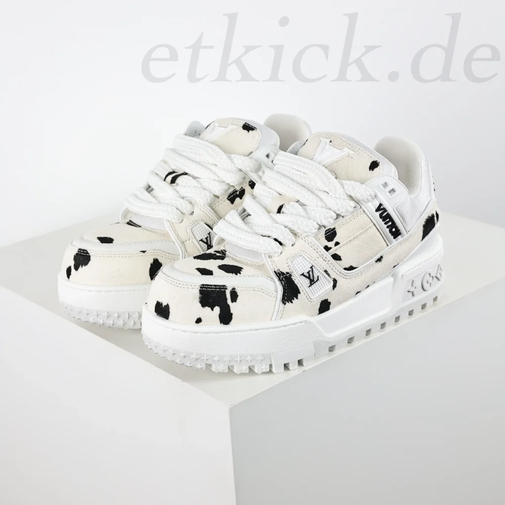 Trainer Maxi Weiß Schwarz Animalprint Rep