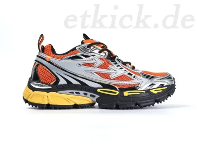 OFF-WHITE Be Right Back Silber Sneakers Orange Herren
