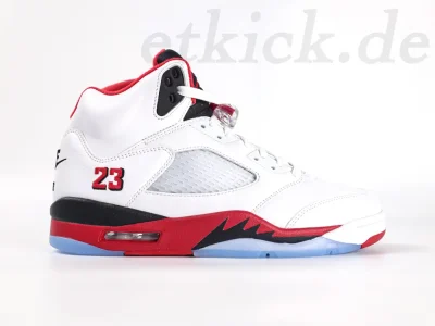 Air Jordan 5 Retro Fire Rot Schwarz Zunge