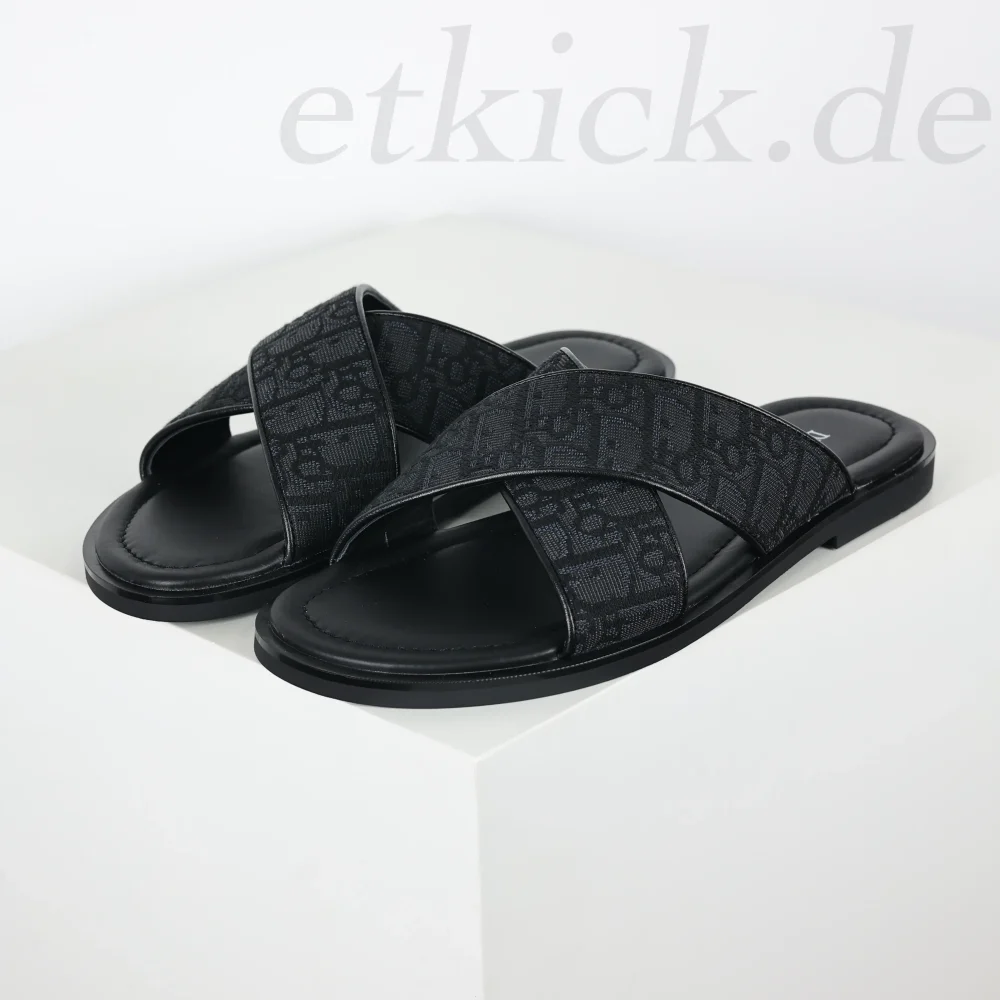 Alias ​​Sandal Herren Designer Sandalen Slipper Schwarz